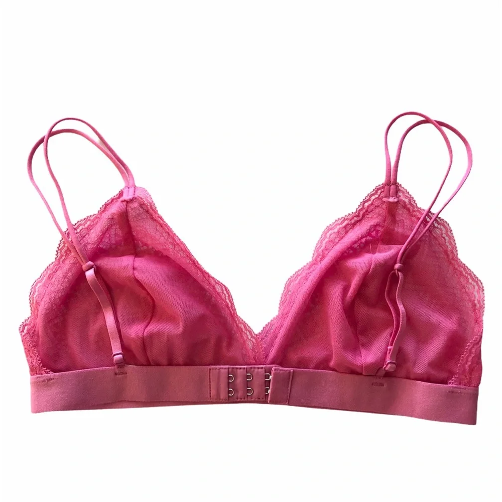 BP. X Claudia Sulewski Pink Lace Bralette Size XS NWOT